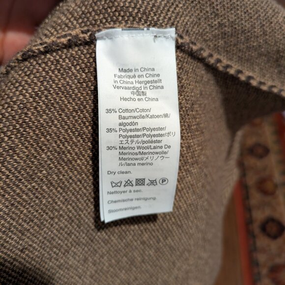 J. Crew Sophie Open Front Sweater Blazer Chevron Size Small - Picture 2 of 5